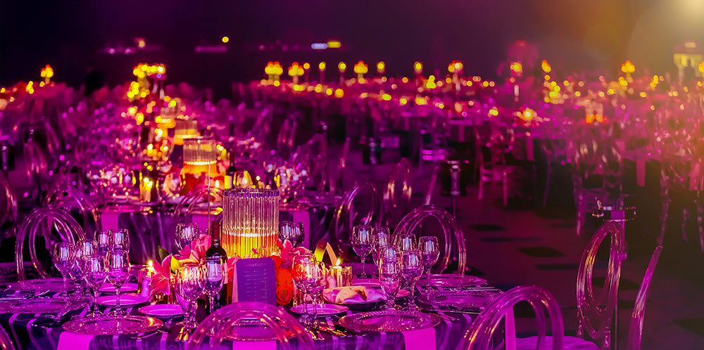 Lighting for weddings and events